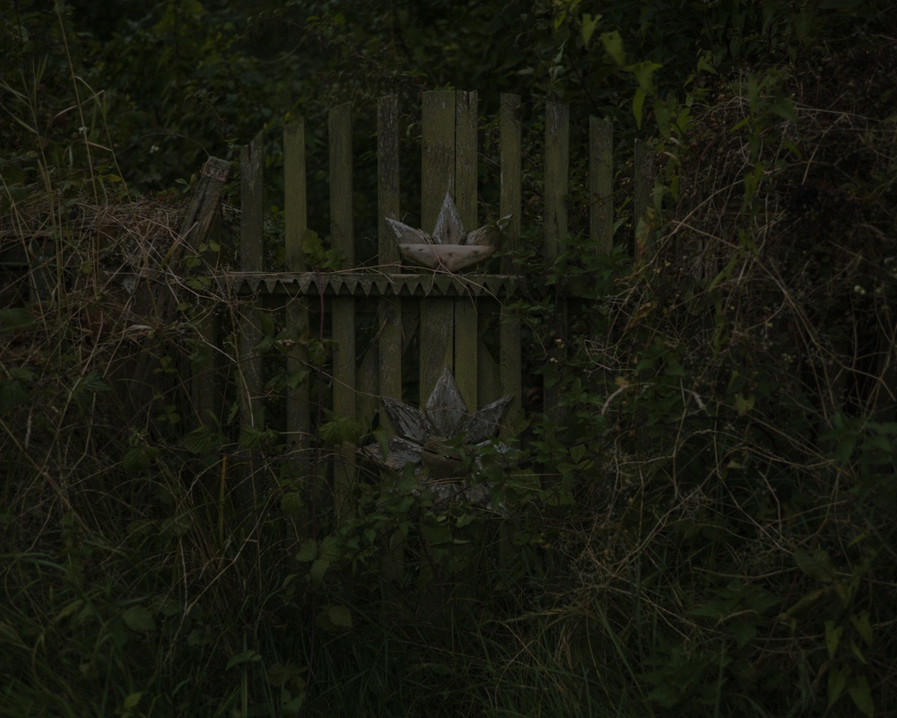 An old gate in the village of Rybachy.